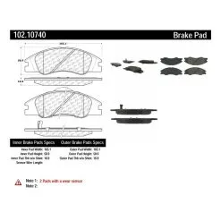 Centric 102.10740 - C-Tek Semi-Metallic Brake Pads With Shims 10 Centric 102.10740 - C-Tek Semi-Metallic Brake Pads With Shims -Performance Parts shop 102.10740 catalog 97ba