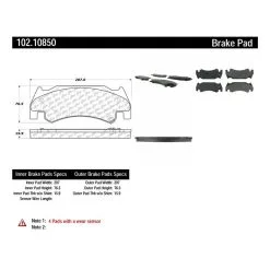 Centric 102.10850 - C-Tek Semi-Metallic Brake Pads With Shims 10 Centric 102.10850 - C-Tek Semi-Metallic Brake Pads With Shims -Performance Parts shop 102.10850 catalog e63c