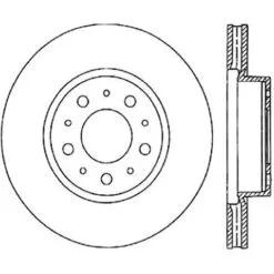 120.39016 - Centric Premium Brake Rotor -Performance Parts shop 120.39016 drawing 8684