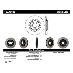 120.40048 - Centric Premium Brake Rotor 13 120.40048 - Centric Premium Brake Rotor -Performance Parts shop 120.40048 catalog b6c9