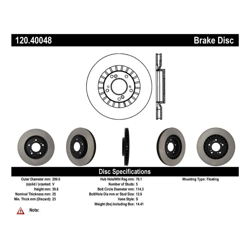 120.40048 - Centric Premium Brake Rotor 7 120.40048 - Centric Premium Brake Rotor - Image 7