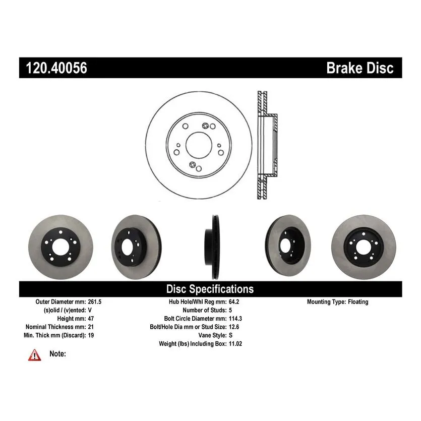 120.40056 - Centric Premium Brake Rotor 7 120.40056 - Centric Premium Brake Rotor - Image 7
