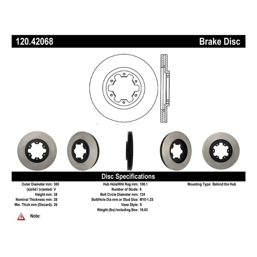 120.42068 - Centric Premium Brake Rotor 7 120.42068 - Centric Premium Brake Rotor - Image 7