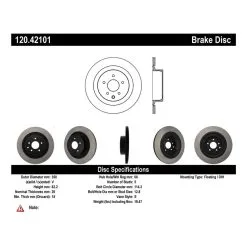 120.42101 - Centric Premium Brake Rotor -Performance Parts shop 120.42101 catalog c852