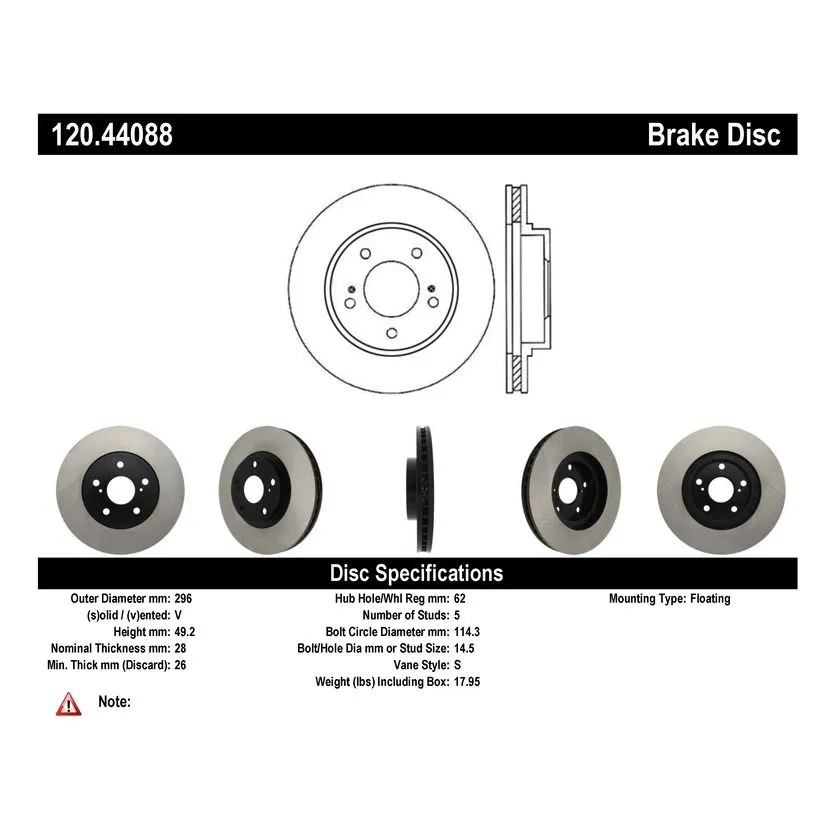 120.44088 - Centric Premium Brake Rotor 7 120.44088 - Centric Premium Brake Rotor - Image 7