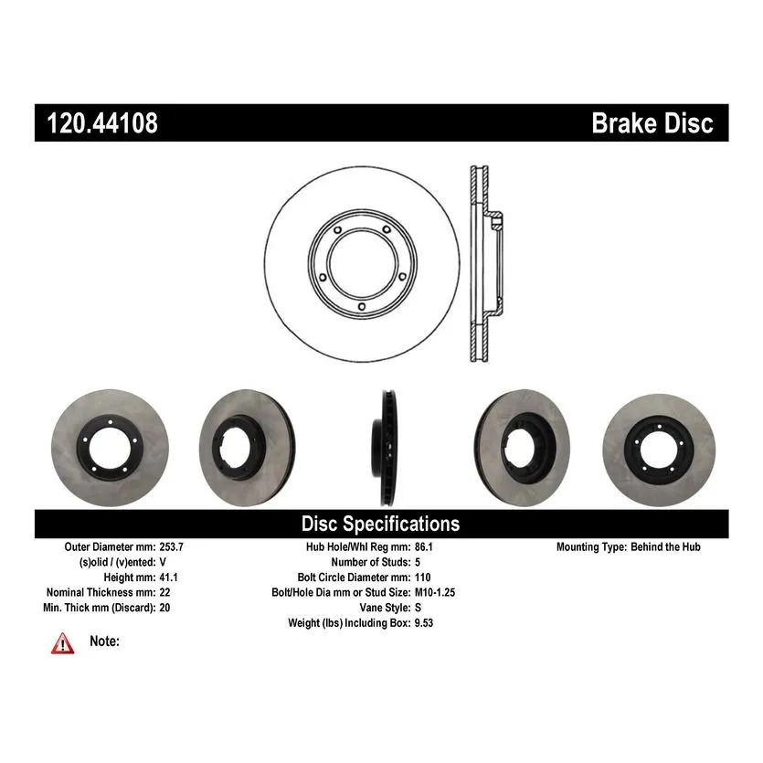 120.44108 - Centric Premium Brake Rotor 7 120.44108 - Centric Premium Brake Rotor - Image 7