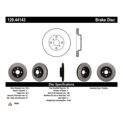 120.44143 - Centric Premium Brake Rotor -Performance Parts shop 120.44143 catalog 4740