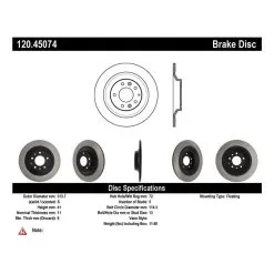 120.45074 - Centric Premium Brake Rotor -Performance Parts shop 120.45074 catalog 450c
