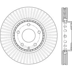 120.45094 - Centric Premium Brake Rotor -Performance Parts shop 120.45094 drawing effb