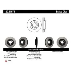 120.61078 - Centric Premium Brake Rotor -Performance Parts shop 120.61078 catalog fbaf