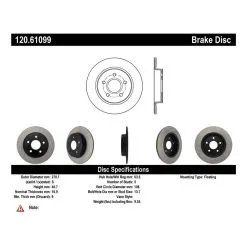 120.61099 - Centric Premium Brake Rotor -Performance Parts shop 120.61099 catalog 1b9a