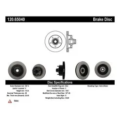 120.65040 - Centric Premium Brake Rotor -Performance Parts shop 120.65040 catalog 2a85