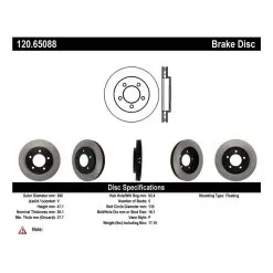 120.65088 - Centric Premium Brake Rotor -Performance Parts shop 120.65088 catalog a43f