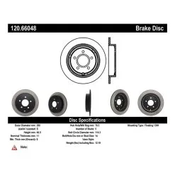 120.66048 - Centric Premium Brake Rotor -Performance Parts shop 120.66048 catalog 4d42