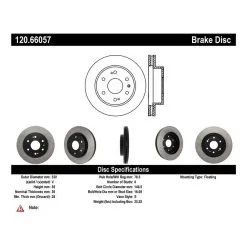 120.66057 - Centric Premium Brake Rotor -Performance Parts shop 120.66057 catalog e04d