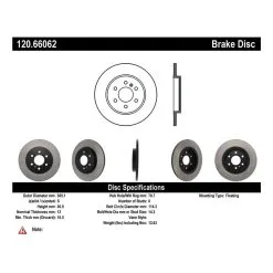 120.66062 - Centric Premium Brake Rotor -Performance Parts shop 120.66062 catalog 4e57
