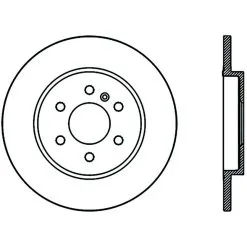 120.66062 - Centric Premium Brake Rotor -Performance Parts shop 120.66062 drawing 9f61