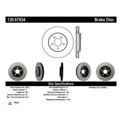 120.67034 - Centric Premium Brake Rotor -Performance Parts shop 120.67034 catalog e02e
