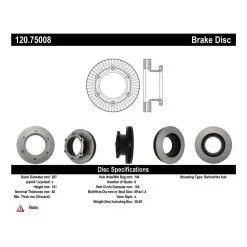 120.75008 - Centric Premium Brake Rotor -Performance Parts shop 120.75008 catalog 0c9e