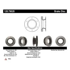 120.79028 - Centric Premium Brake Rotor -Performance Parts shop 120.79028 catalog 1f84