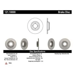 Centric 121.10000 - C-Tek Standard Brake Rotor 13 Centric 121.10000 - C-Tek Standard Brake Rotor -Performance Parts shop 121.10000 catalog 8079