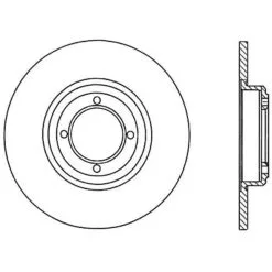 Centric 121.10000 - C-Tek Standard Brake Rotor 12 Centric 121.10000 - C-Tek Standard Brake Rotor -Performance Parts shop 121.10000 drawing 23f2