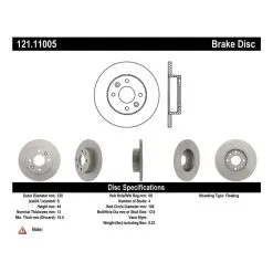 Centric 121.11005 - C-Tek Standard Brake Rotor 13 Centric 121.11005 - C-Tek Standard Brake Rotor -Performance Parts shop 121.11005 catalog dbcc