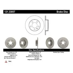 Centric 121.33057 - C-Tek Standard Brake Rotor -Performance Parts shop 121.33057 catalog e5e1