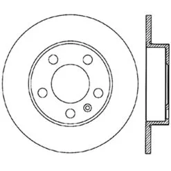 Centric 121.33057 - C-Tek Standard Brake Rotor -Performance Parts shop 121.33057 drawing a58a