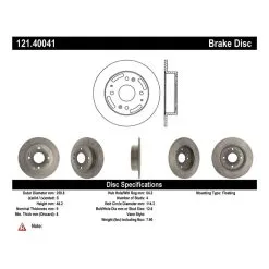 Centric 121.40041 - C-Tek Standard Brake Rotor -Performance Parts shop 121.40041 catalog 1e41