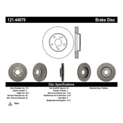 Centric 121.44079 - C-Tek Standard Brake Rotor -Performance Parts shop 121.44079 catalog 061d