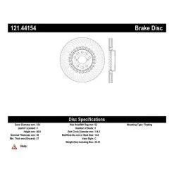 Centric 121.44154 - C-Tek Standard Brake Rotor 13 Centric 121.44154 - C-Tek Standard Brake Rotor -Performance Parts shop 121.44154 catalog e9a8