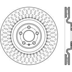 Centric 121.61106 - C-Tek Standard Brake Rotor -Performance Parts shop 121.61106 drawing c44b
