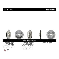 Centric 121.62147 - C-Tek Standard Brake Rotor -Performance Parts shop 121.62147 catalog 20ed
