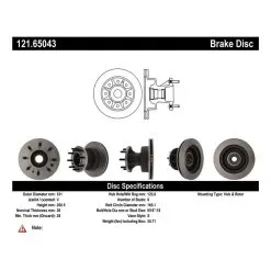 Centric 121.65043 - C-Tek Standard Brake Rotor -Performance Parts shop 121.65043 catalog a2b7