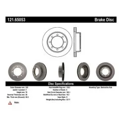 Centric 121.65053 - C-Tek Standard Brake Rotor -Performance Parts shop 121.65053 catalog 6d8b
