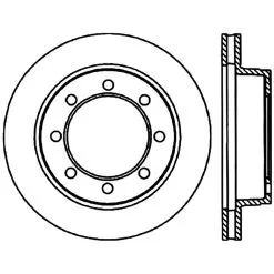 Centric 121.65053 - C-Tek Standard Brake Rotor -Performance Parts shop 121.65053 drawing ed63