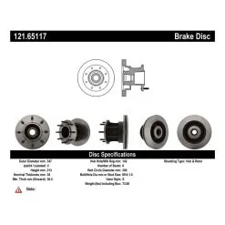 Centric 121.65117 - C-Tek Standard Brake Rotor -Performance Parts shop 121.65117 catalog 0b05