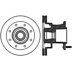 Centric 121.65117 - C-Tek Standard Brake Rotor -Performance Parts shop 121.65117 drawing 53f6