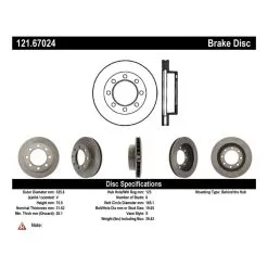 Centric 121.67024 - C-Tek Standard Brake Rotor -Performance Parts shop 121.67024 catalog 0b9e