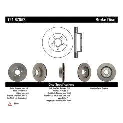 Centric 121.67052 - C-Tek Standard Brake Rotor -Performance Parts shop 121.67052 catalog a6bf