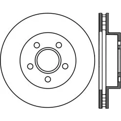 Centric 121.67052 - C-Tek Standard Brake Rotor -Performance Parts shop 121.67052 drawing b438