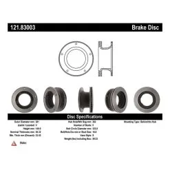 Centric 121.83003 - C-Tek Standard Brake Rotor -Performance Parts shop 121.83003 catalog 71b2