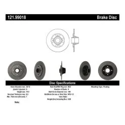 Centric 121.99018 - C-Tek Standard Brake Rotor 13 Centric 121.99018 - C-Tek Standard Brake Rotor -Performance Parts shop 121.99018 catalog b183