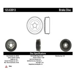 Centric 123.63013 - C-Tek Standard Brake Drum -Performance Parts shop 123.63013 catalog e57a