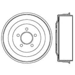 Centric 123.63013 - C-Tek Standard Brake Drum -Performance Parts shop 123.63013 drawing 4f45