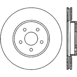 125.20016 - Centric Premium High Carbon Alloy Brake Rotor -Performance Parts shop 125.20016 drawing aa74