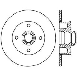 125.33022 - Centric Premium High Carbon Alloy Brake Rotor