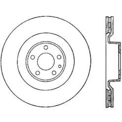 125.33095 - Centric Premium High Carbon Alloy Brake Rotor -Performance Parts shop 125.33095 drawing 424b