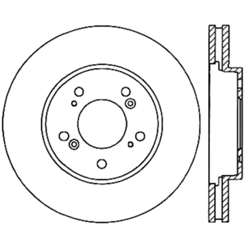 125.40066 - Centric Premium High Carbon Alloy Brake Rotor 6 125.40066 - Centric Premium High Carbon Alloy Brake Rotor - Image 6